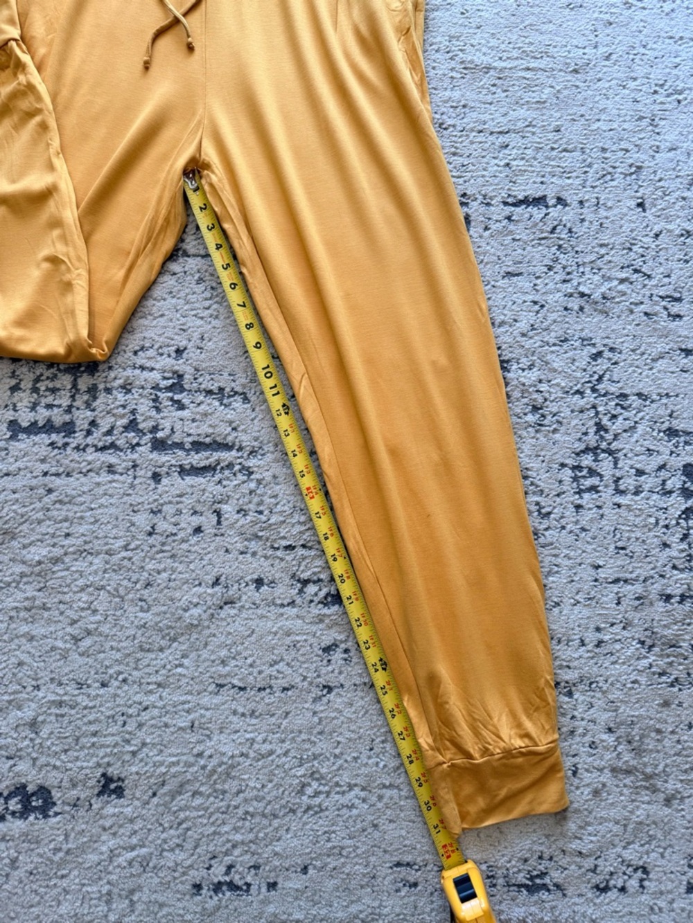 NWOT-Mustard Yellow Soft Lounge Set - Relaxed Top & Drawstring Pants SZ 2X - Picture 12 of 15